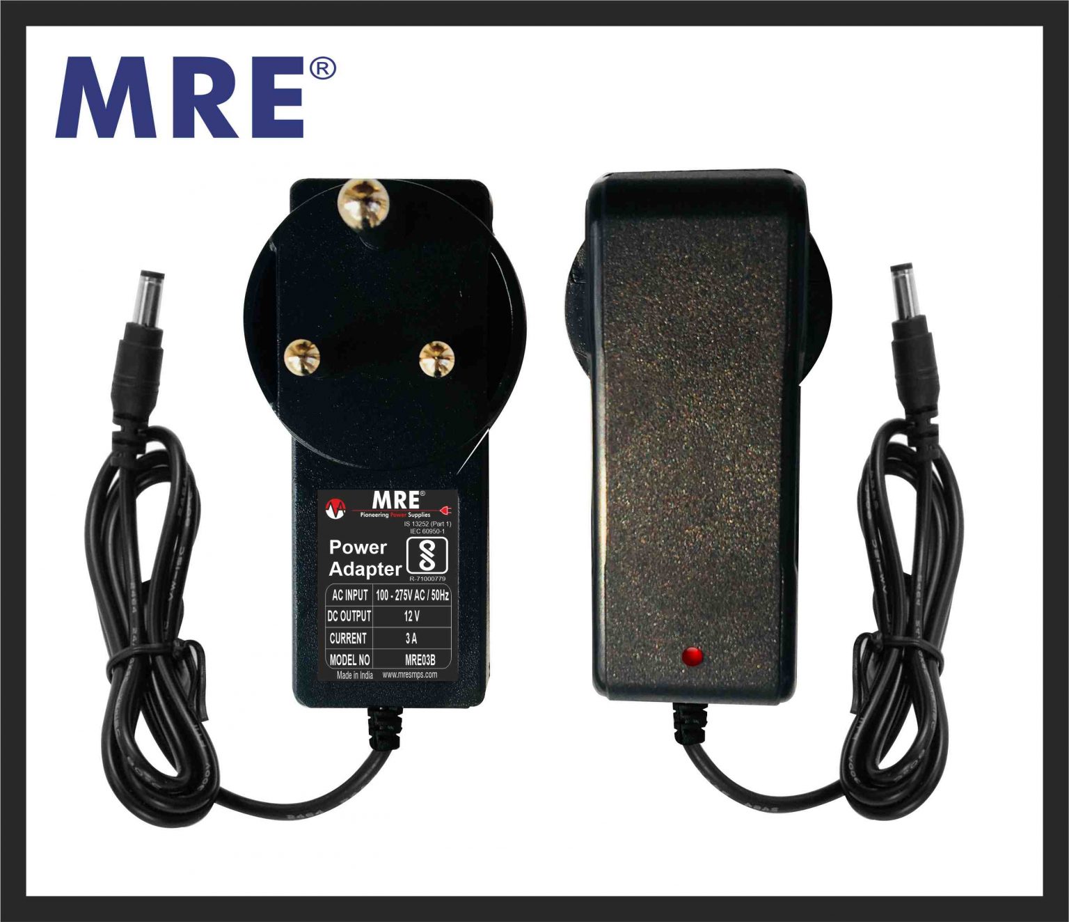 DC 12V3A Wall Mounted Power Adapter 12 volt power adapter MRE
