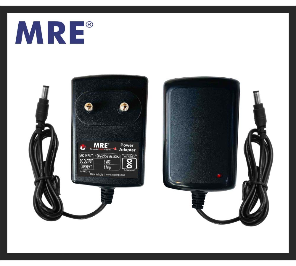 DC 9V-1A Wall Mounted Power Adapter