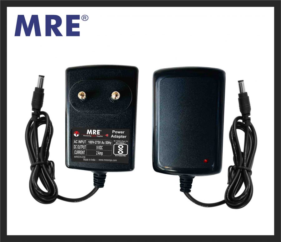 9 volt wall mounted power adapter