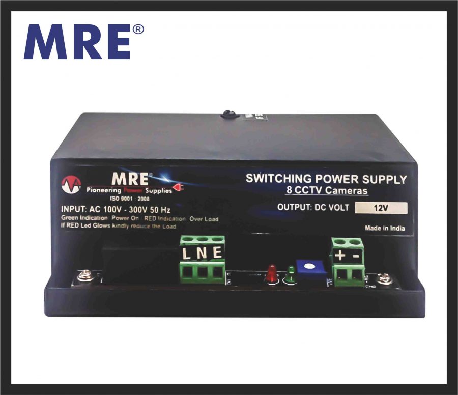 8 channel cctv power supply