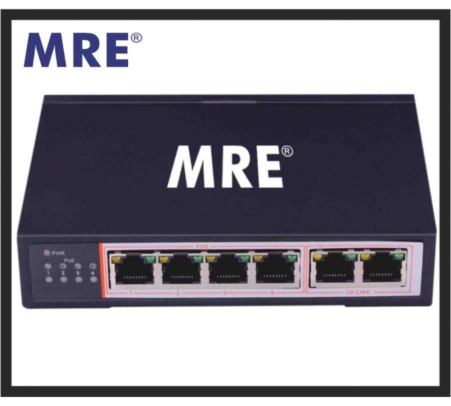 POE Switch 4 Port - Option 1 - MRE MR Powertech