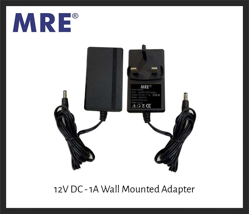 12V-DC-1A-Wall-Mounted-Adapter